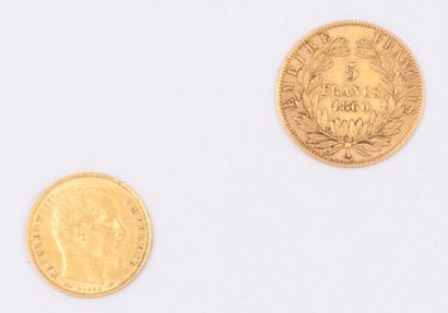 null 5 Francs petit module. Paris. 1854. (G. 1000).
5 francs. Paris. 1860. (G. 1001)....