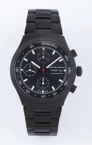 PORSCHE DESIGN «P6511 - Chronographe»
Chronographe bracelet en acier noirci.
Boitier...