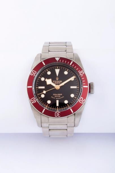 null TUDOR - BLACK BAY - ref 79220 Belle montre bracelet de plongée en acier. Boitier...