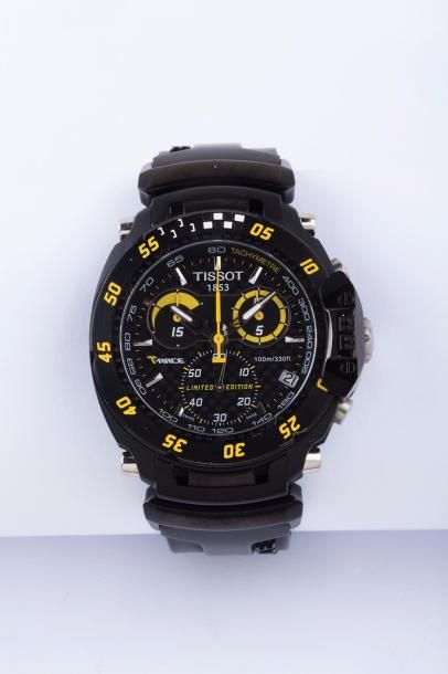 null TISSOT MOTO GP LIMITED EDITION n°4873/9002 Chronographe bracelet en acier. Boitier...