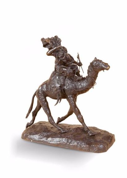Alfred DUBUCAND (1828-1894) (D'après) 
«Chamelier dans le désert»
Epreuve en bronze...