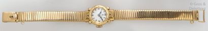 ROLEX Bracelet-montre de dame en or jaune mouvement mécanique, bracelet spirotube...