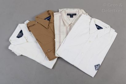 Ralph LAUREN, Polo by Ralph LAUREN Lot de quatre chemises diverses dont une en lin...