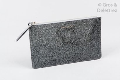 null Jimmy CHOO

Pochette " Nina " 26cm en cuir agneau métallisé argent et paillette...