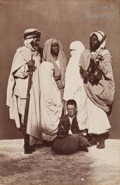 null Alexandre Leroux (1836-1912) (attribué à) 

Algérie, 1880. 

Portraits. Lieutenant...
