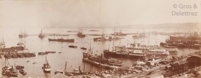 null Alexandre Leroux (1836-1912) 

Algérie, c. 1890. 

Panorama d’Alger. 

Deux...