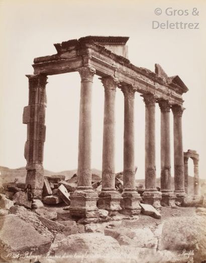 null Félix Bonfils - Tancrède Dumas 

Liban. Syrie. c. 1870-1880. 

Baalbek. Temple...