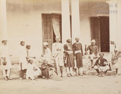 null John Edward Saché (c.1840-c.1890) et divers Inde, c. 1880. Calcutta. Old court...