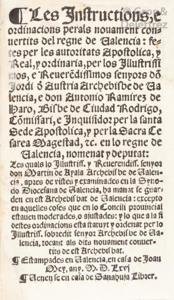 null Ayala, Martin de, Antonio Ramirez de Haro, Jorge de Austria, Instructions (Les),...