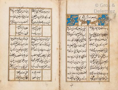 null SA’IB Mirza Muhammad Ali. Ghazaliyat. Manuscrit persan sur papier oriental de...