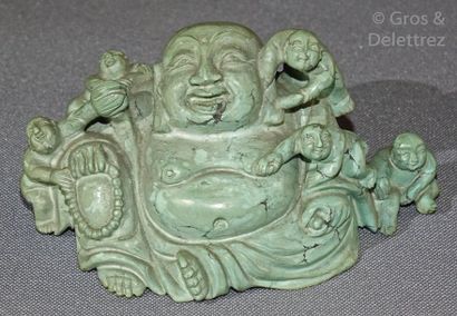 null Chine

Petit groupe en turquoise représentant Buddaï et cinq enfants.

Vers...