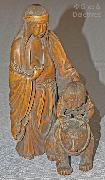 null Japon

Okimono en bois représentant une jeune femme et un karako (enfant) sur...