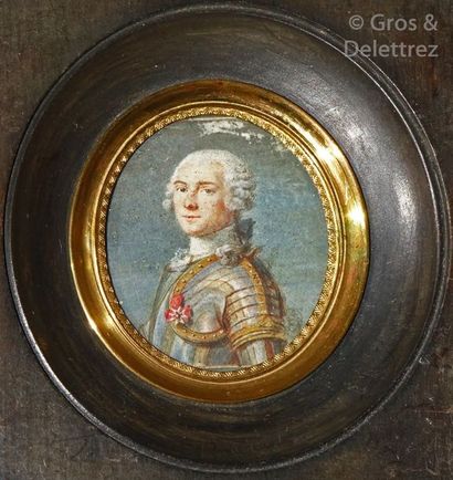 null Miniature ovale

Portrait d'un homme en armure décoré de l'ordre de Saint Louis...