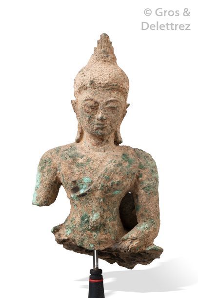 null Thaïlande, XVIe - XVIIe siècle

Torse de Bouddha de patine grumeuleuse et oxydation...