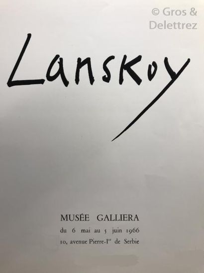 André LANSKOY (1902-1976) L’obscurité de la ville, 1951

Huile sur toile.

Signée...