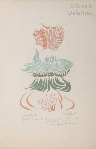 Jacques HEROLD (1910 – 1987) Composition.

Lithographie signée en bas à droite. Epreuve...