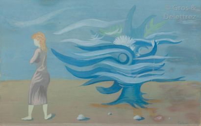 Lucien COUTAUD (1904-1977) Femme marchand dans l’eau, circa 1932

Gouache sur papier.

Signée...