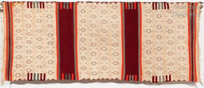 null Un long tissage (Dokkali) de Timimoun, Couverture de selle en laine, ethnie...