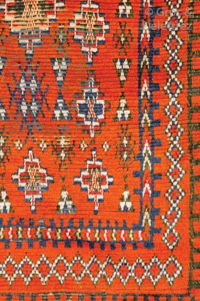 null Un tapis Aït Ouaouzguite en laine, Haut Atlas, Maroc Cet exemplaire appartient...