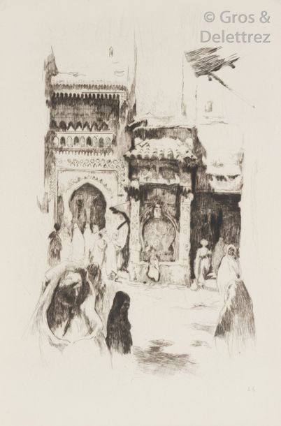 null Henri LE RICHE.	

Maroc 1932-1933. Carnet de voyage illustré de trente gravures...