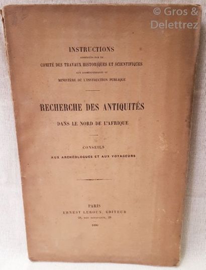 null [COLLECTIF].	

Recherche des Antiquités dans le Nord de l’Afrique.	

Paris,...