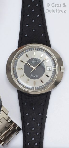 OMEGA «Dynamic - vers 1970» - Montre bracelet avec boîtier en acier. Cadran bi-tons...