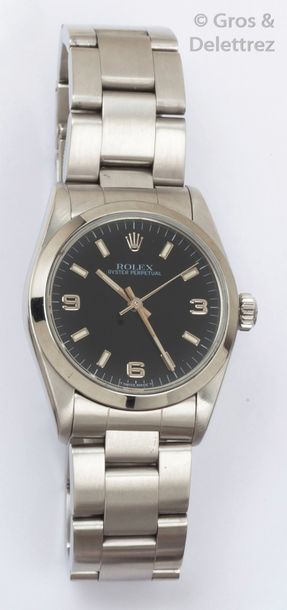 ROLEX «Medium Size - ref: 77080» -
Diamètre 31mm. Bracelet-montre de dame en acier,...