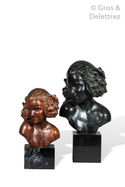 null MAXIME REAL DEL SARTE (1888-1954)	

« Buste de Faunesse »	

Sculpture en acajou...