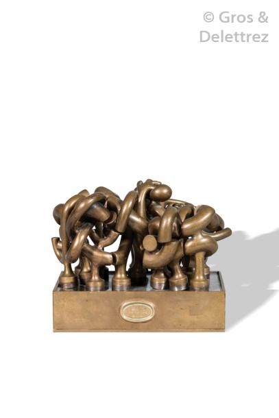 null MIGUEL BERROCAL (1933-2006) 	

Hommage à Picasso	

Multiple en bronze composé...