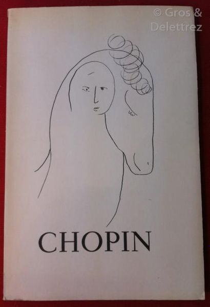 null CHAGALL] Suzanne TENAND.

Portraits de Chopin. Couverture et lavis de Marc Chagall.

Paris,...