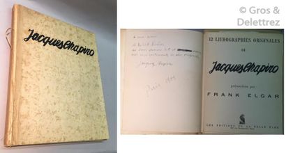 null CHAPIRO] Frank ELGAR.

12 lithographies originales de Jacques CHAPIRO.

Paris,...