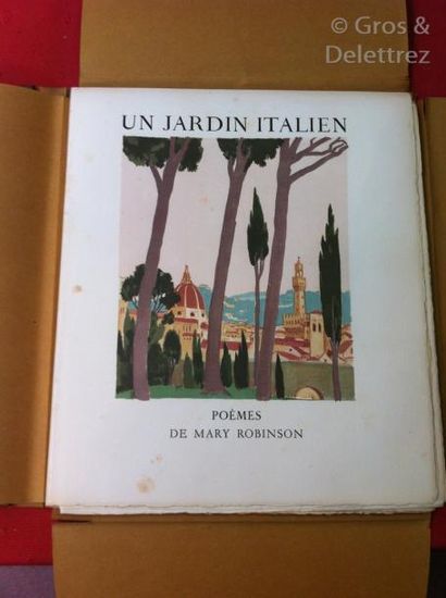 null Maurice DENIS] ROBINSON Mary. 

Un Jardin italien.

Paris, 1931, in-4 en feuilles...