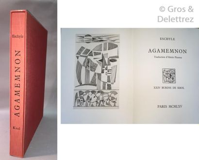 null KROL] ESCHYLE.

Agamemnon. Traduction d’Alexis Pierron.

Paris, 1965, in-folio...
