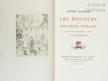 null LABOUREUR] André MAUROIS.

Discours d’O’Grady.

Paris, Chamontin, 1929, in-8...