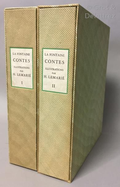 null LEMARIÉ] Jean de LA FONTAINE.

Contes.

Paris, Rameau d’Or, 1955-1956, 2 volumes...