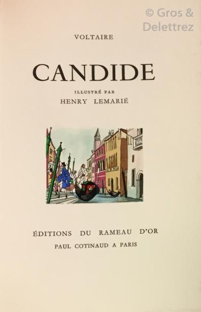 null LEMARIÉ] VOLTAIRE.

Candide.

Paris, Rameau d’Or, sd, in-12 en feuilles sous...