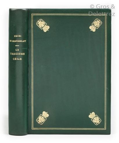 null Henri de MONTHERLANT.

Le Treizième César.

Paris, Gallimard, 1970, in-8 relié...