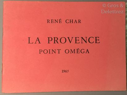 null PICASSO] René CHAR.

Le point Oméga.

1965, in-16 oblong broché avec le poème...