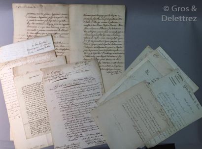 null GENERAUX].

Ensemble de lettres autographes signées du Maréchal d’Armentières,...