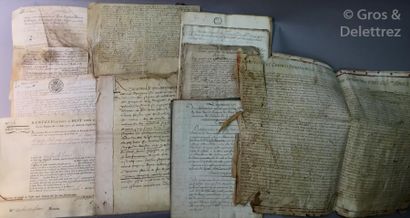 null ITALIE]. Ensemble de documents sur l’Italie :

- Document du 23 novembre 1401...