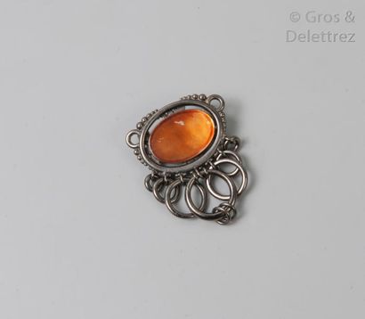 Grosse pour Christian DIOR made in Germany année 1969 Broche moderniste circulaire...