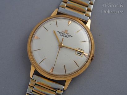 null JAEGER-LECOULTRE - vers 1970 Montre bracelet avec boîtier en or jaune 18K. Cadran...