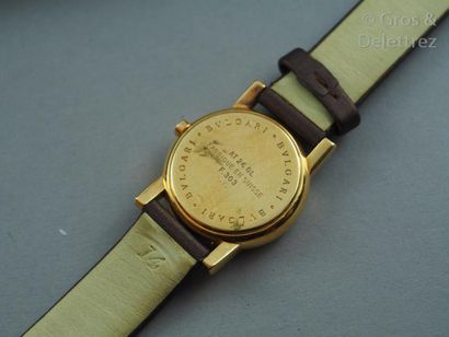 null BULGARI - ref : AT26GL Montre bracelet avec boîtier en or jaune 18K. Cadran...