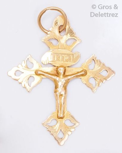 Pendentif «?Croix de Savoie?» en or jaune...