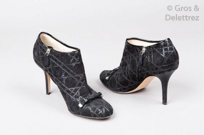 Christian DIOR par john Galliano Collection Continue 2009 Paire de low-boots zippées...