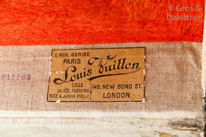 LOUIS VUITTON Rue Scribe n°F11165 circa 1910	

Malle de commerce en toile, bordures...