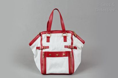 Yves SAINT LAURENT rive gauche par Stefano Pilati Sac «?Downtown?» 40cm, en toile...