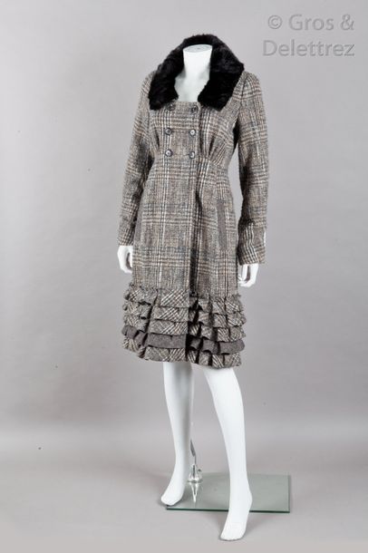 LOUIS VUITTON par Marc Jacobs Collection Automne/Hiver 2007 Manteau en tweed de laine...