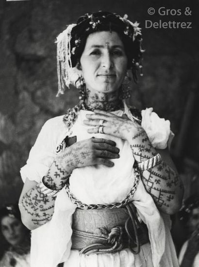 null Jean Besancenot (1902-1992) Maroc, 1934-1947. Femmes tatouées. Moyen Atlas....