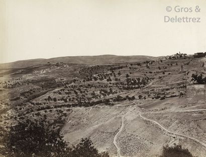 null Félix Bonfils (1831-1885) Panorama de Jérusalem, c. 1870. Panorama composé de...